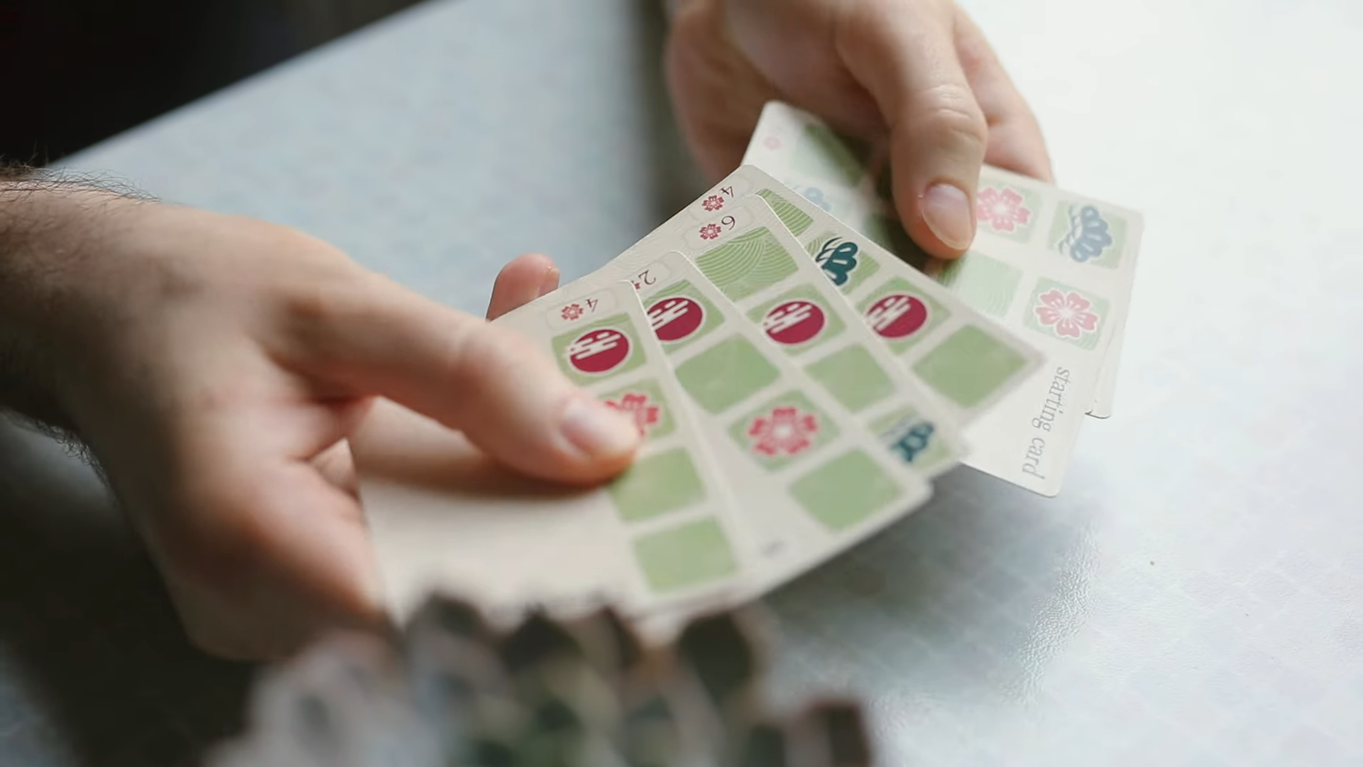 hands holding beginner cards